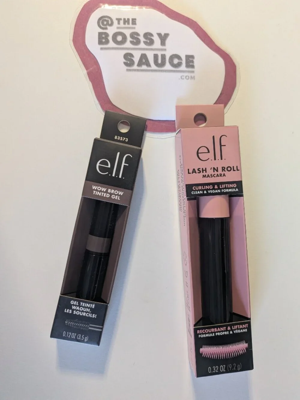 🌸 e.l.f. Wow Brow Gel Neutral Brown & Lash 'N Roll Lifting Mascara Black DUO